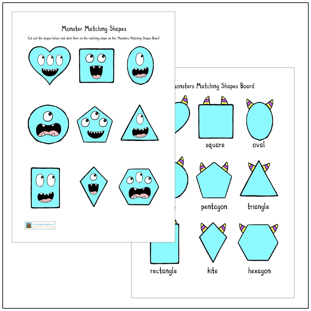 Another fun MONSTER activity. This one teaches shapes 😍😍😍 #earlyyears #eyfs