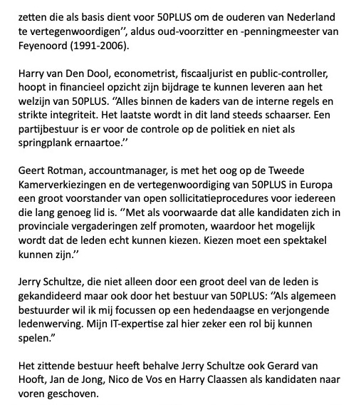 In het nieuws: Jorien van den Herik kandidaat-voorzitter 50PLUS