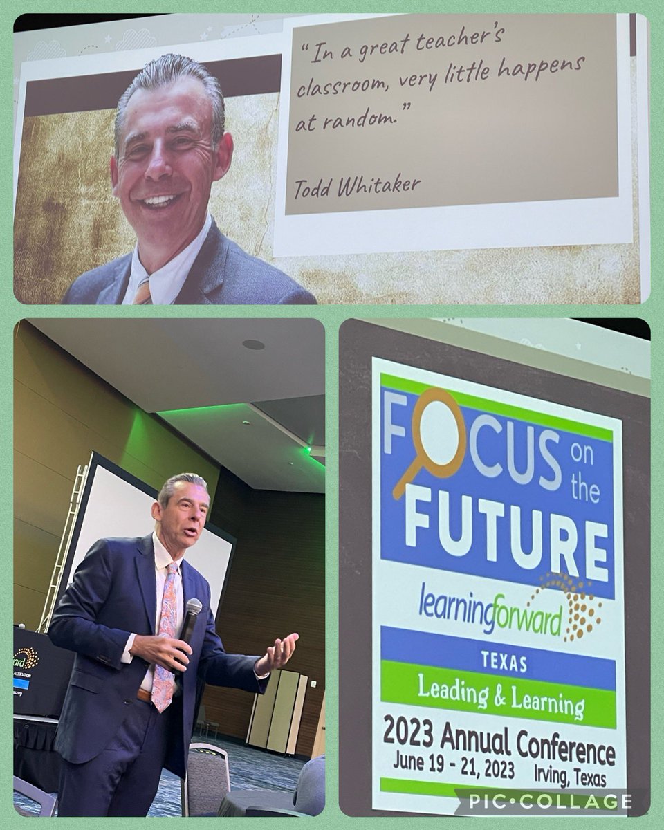 Excited to learn from the best today @LearnTexas ! First up, Todd Whitaker. #LFTX #FISDLearns