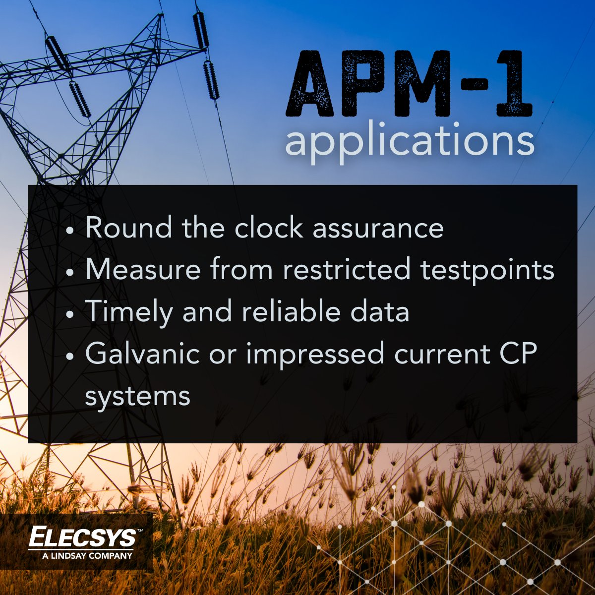 Did we mention 10 years of comms fees included?

Check out all the APM-1 applications here: bit.ly/3D5wQ9Z

#remotemonitoring #compliance #cpregulations #complianceregulations #iot #iiot #pipelineintegrity #economical #apm1 #elecsys