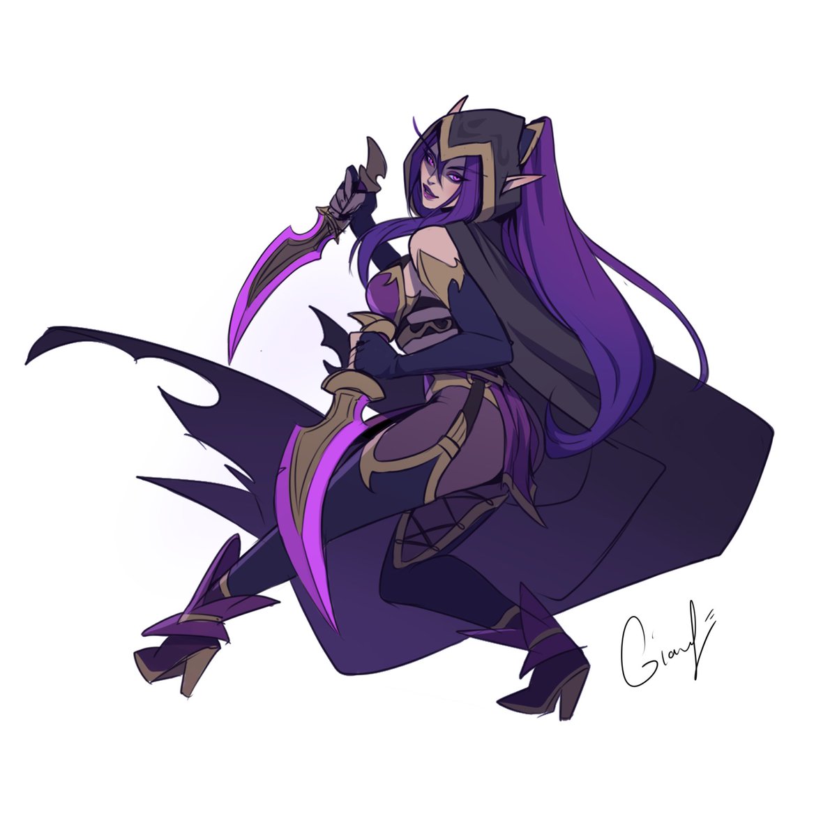 A void elf Rogue sketch! Lenorae Brightstar 🗡️💜

#Voidelf #worldofwarcraft