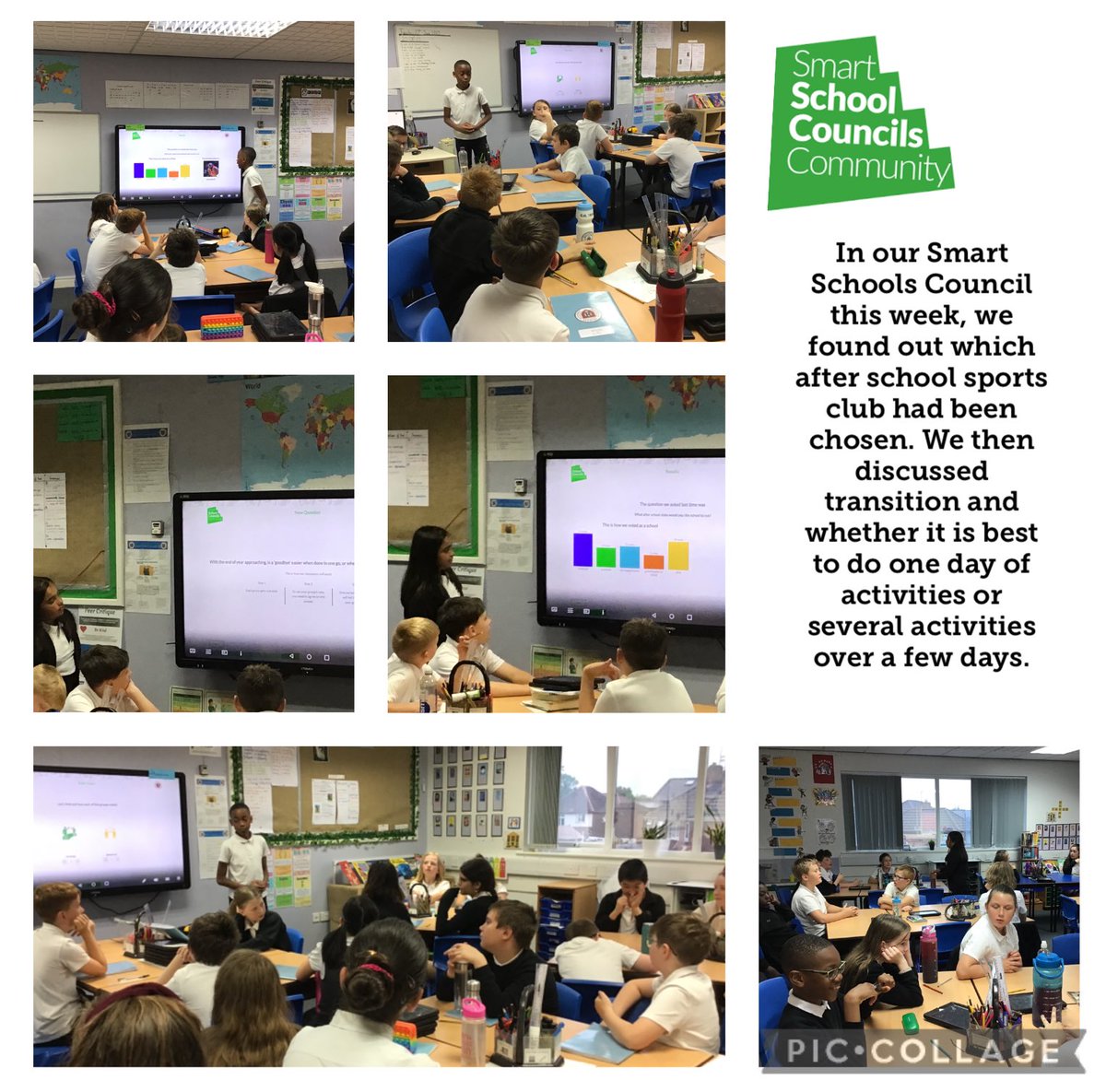 MissCamm1's tweet photo. Year 6 worked collaboratively to discuss transition activities. They considered how carrying these out over a longer period gave more opportunity to prepare themselves than just a day filled with activities. #MoorsidePA #MoorsidePAPersonalDevelopment @MrsPrattMPA @MissRobertsMPA https://t.co/Z8CwmT5ekG