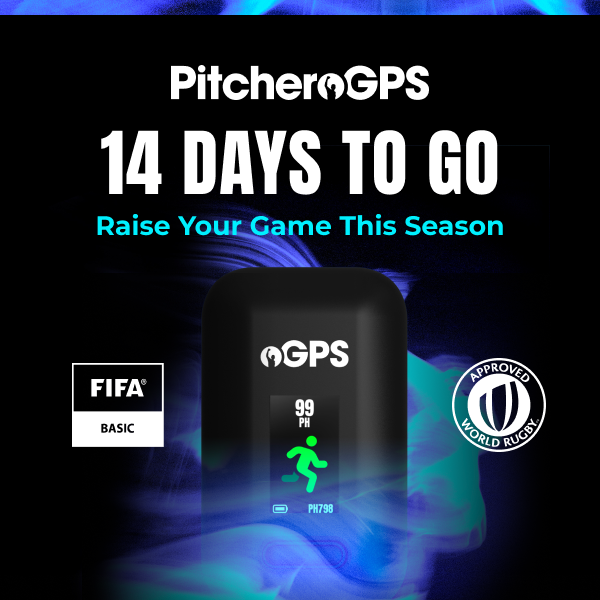 Only 14 days left until #PitcheroGPS is here 🎉

Order now for 20% Off Before the Offer Ends

#PitcheroGPS #Pitchero #GPStracker #Speedhero #SpeedHeroes #Countingdown