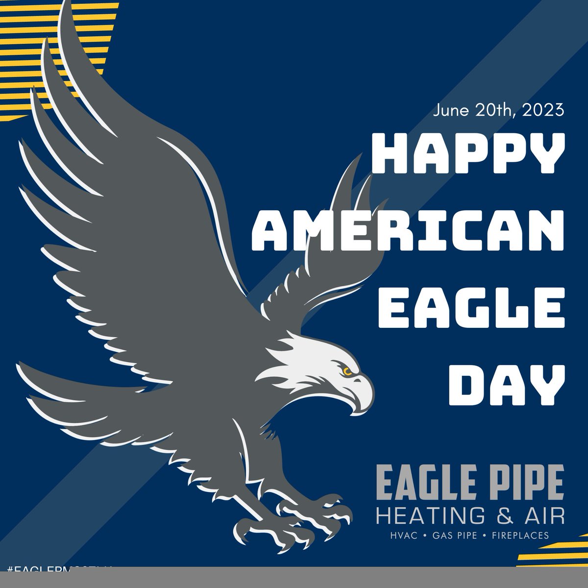 Happy American Eagle Day from all of us at Eagle Pipe Heating and Air! 🦅 As proud as the majestic eagle, we are dedicated to providing top-quality HVAC services for your home comfort needs. Let us help you soar above the rest! #AmericanEagleDay #HVACExperts #HomeComfort