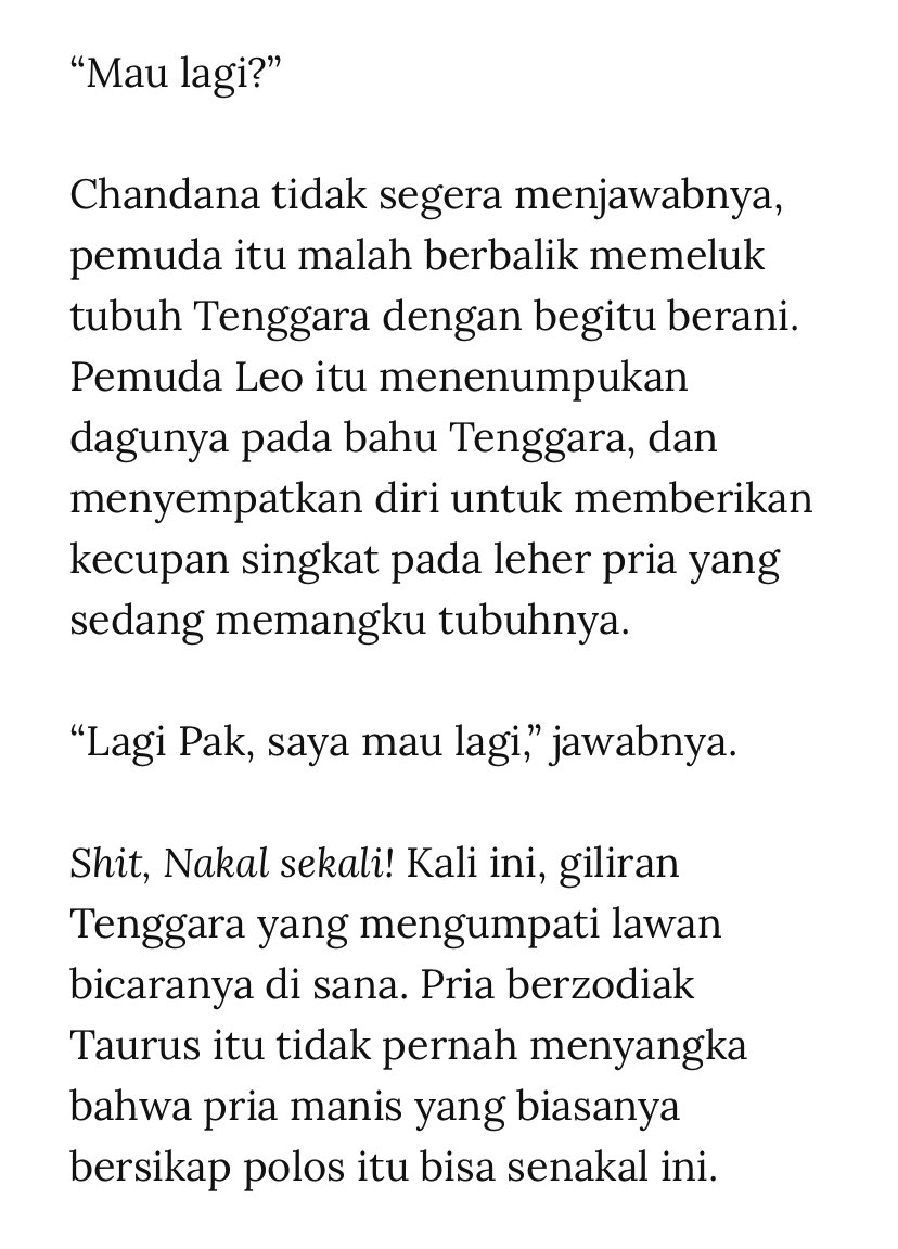 fak3butterflies's tweet photo. KONTEN KHUSUS 18+ KEATAS

1. Dibawah 18 tidak disarankan buat membaca ini, reader should be wise.
2. Kalo mau wtp jangan lupa di crop, kalo mau share pw cukup kasih hint tambahan aja.

HINT: lowercase, tanpa spasi, 9 huruf, plesetan.
https://t.co/TS9vnKahVl https://t.co/q7bnMtbpC8