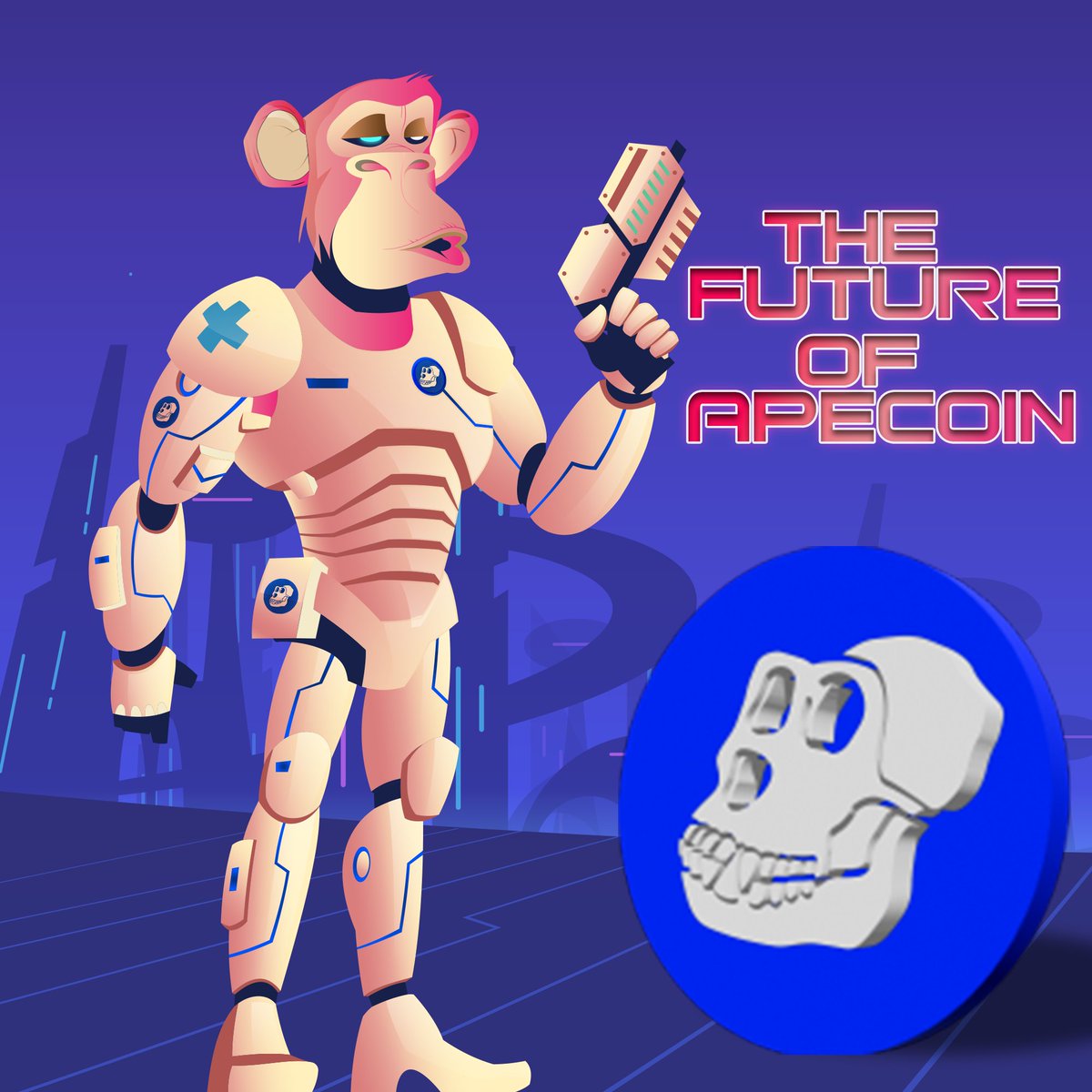 ArifSarkaya200's tweet photo. Future of ApeCoin
"Ape-X: The Ultimate Cyborg Warrior "
Background: This image depicts an ape that has been modified with a sophisticated and deadly robotic suit, ready to fight in the battlefield.

#ApeCoin #ApeCoinArt @ThankApe https://t.co/0DgGa77vMS