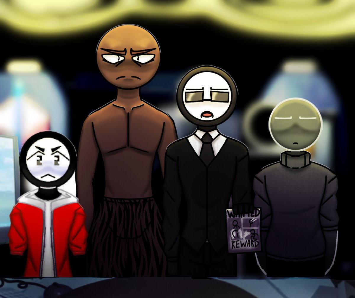 AndTheCr34t0r's tweet photo. I drew it like a...2 or 3 month ago? I don't remember as well
There is a old disegns of the agents...and a don't made the boss cuz' i don't know if victim or other guy...that's confused bruh
#alanbecker #alanbeckerfanart #Ballista #Primal #AgentSmiht #Signman #TheAgents #myart https://t.co/9twlPlEm7l