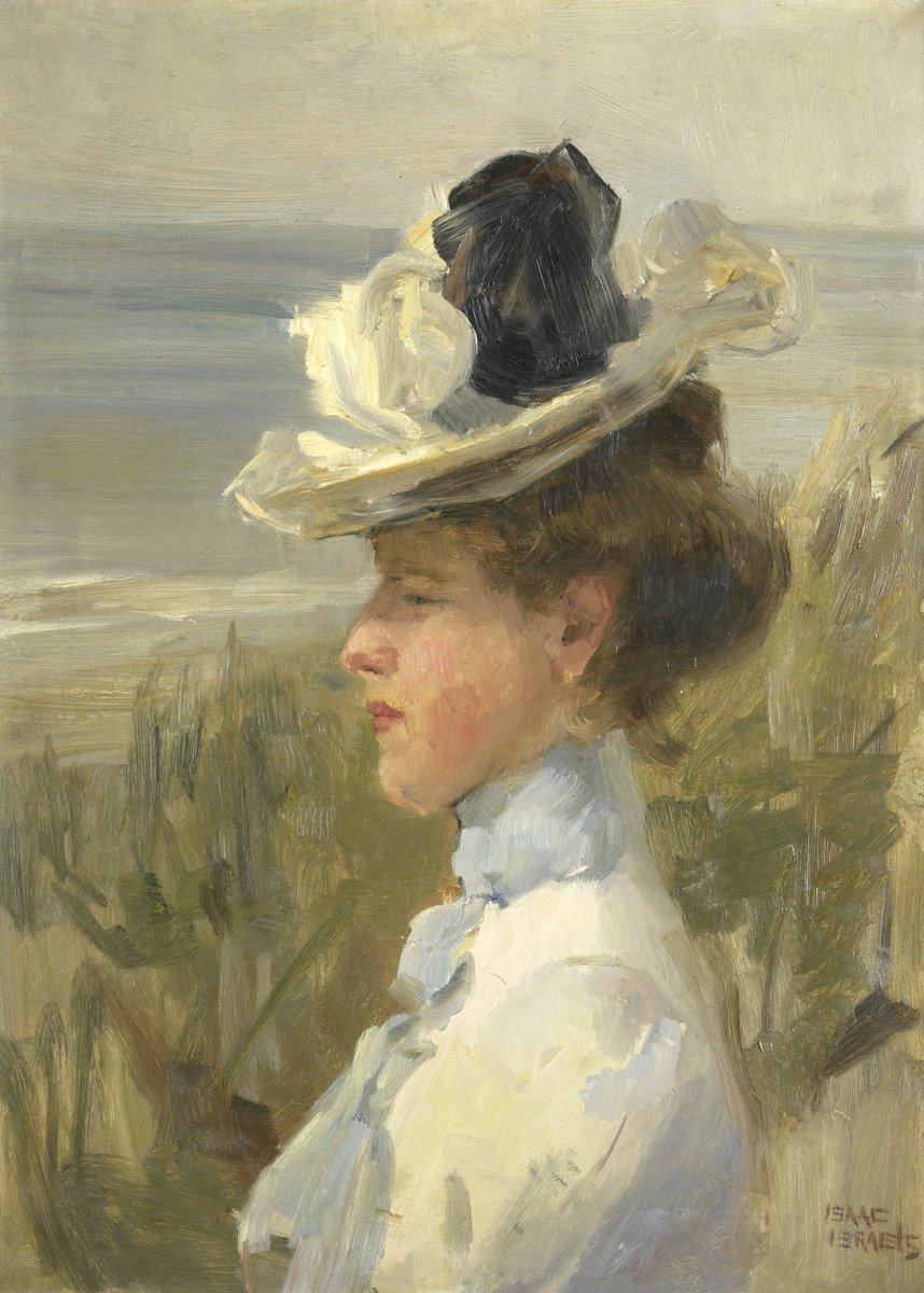 Young Woman, Gazing at the Sea (c. 1895-1900)

by Isaac Israëls (Dutch 1865–1934) 

@rijksmuseum
