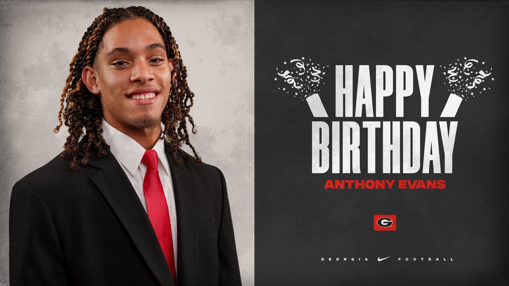 Happy Birthday, @AnthonyEvansIII !!

#GoDawgs