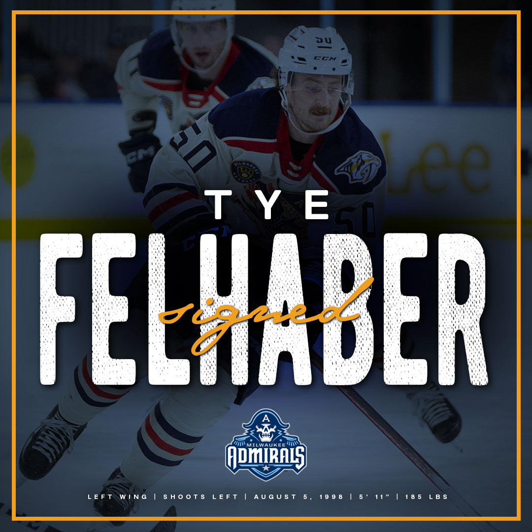 GUESS WHO’S BACK?! 
We’ve signed forward Tye Felhaber to a one-year, AHL deal! 🖊️
Welcome home Felly!