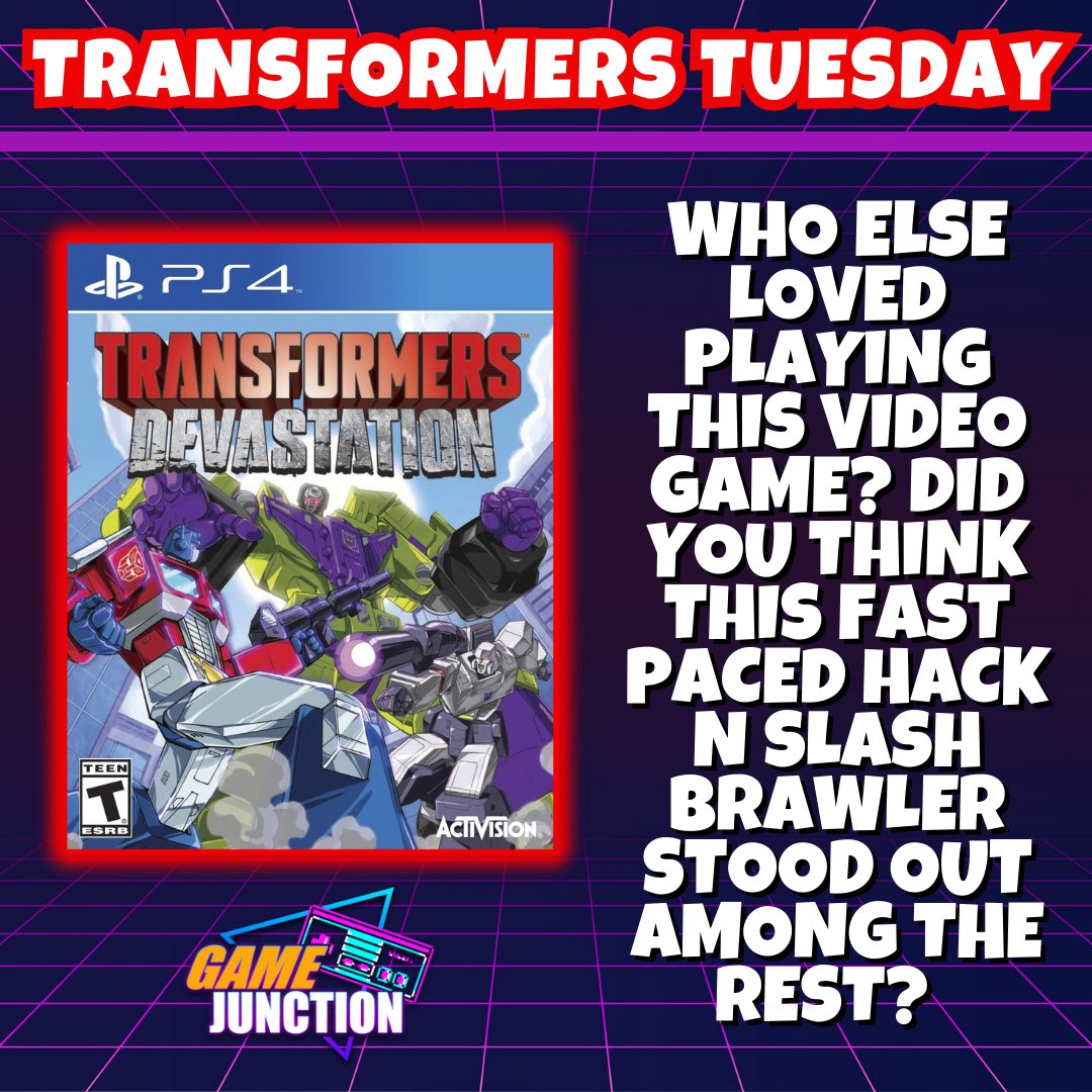 GameJunction1's tweet image. Who else thought this was the best Transformers Video Game?! Are we due for another game soon? #transformerstuesday #transformers #transformersvideogame #videogames #games #transformerstoys #gamejunction #gaming #gamer #playstation #playstation4 #ps4 #ps4games