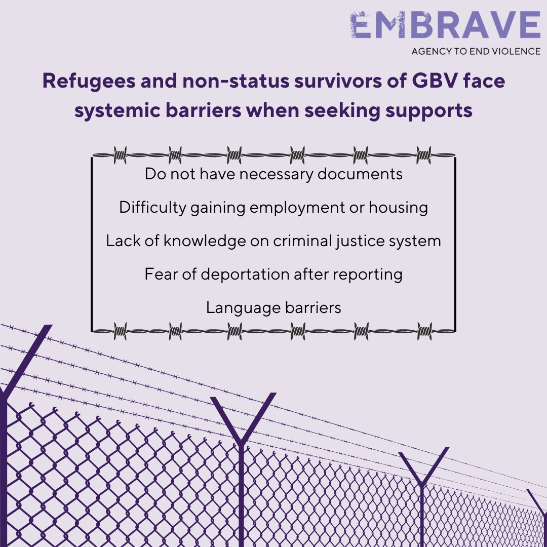 June 20th marks World Refugee Day with a theme this year focusing on 'Hope away from Home'. 

The United Nations Refugee Agency would like to see a world where refugees are always included.  

#WorldRefugeeDay #UNHRC #Embrave #GBV #EndViolence #SystemicViolence #BraveSpaces