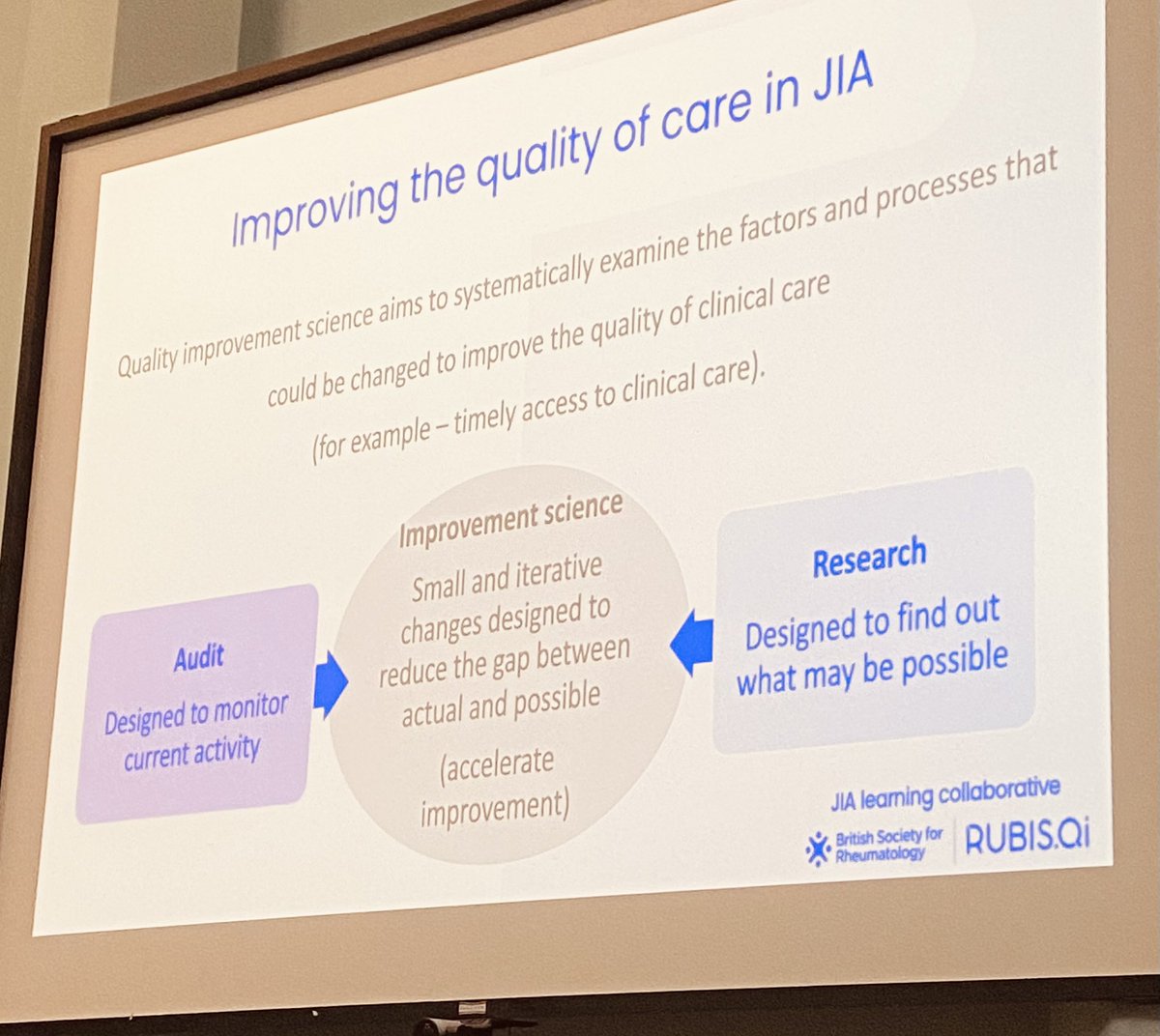 Really interesting update on @JIAlearn as a way to accelerate care improvements - the importance of data, translating research into care and charities / NHS collaboration alongside family involvement. Excited to see the learning over the coming months.