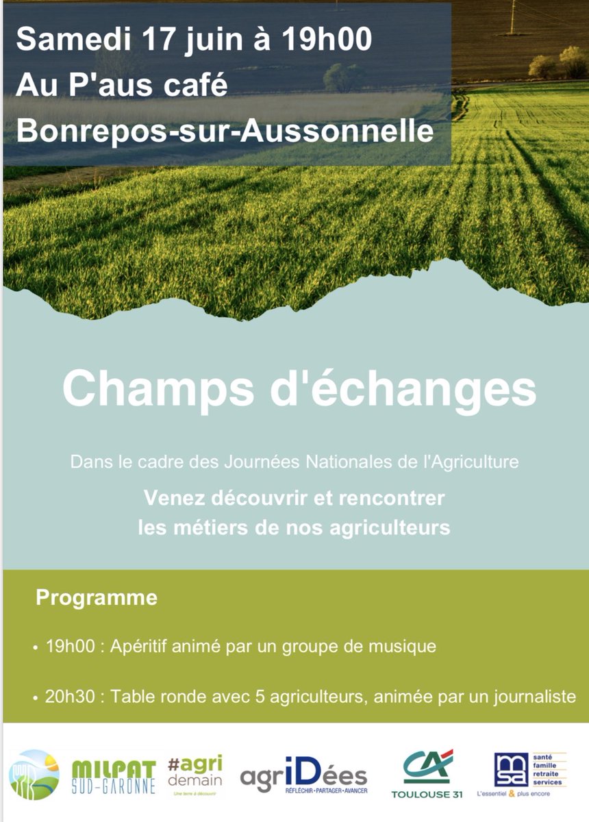 ⁦@msa_actu⁩ ⁦@MSA_MPS⁩ « Champs d’échanges » des agriculteurs qui parlent de leurs métiers. Un beau projet porté par les délégués et le service Vie Mutualiste.