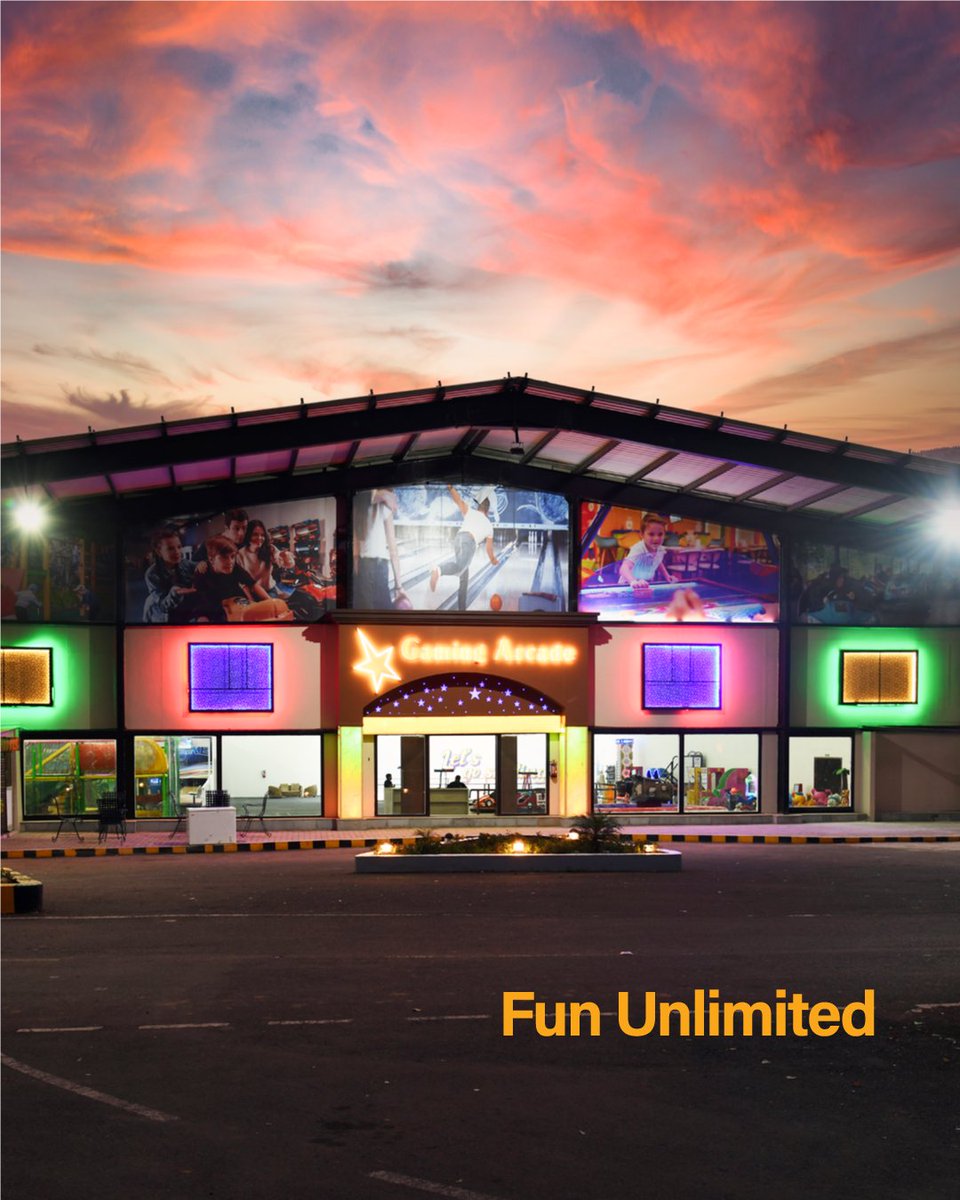 AambyV's tweet photo. Experience exhilarating fun at Aamby Valley City's Gaming Arcade, where bowling, dashing cars, and arcade games make every day exciting! Book now: reservations@aambyvalley.com / +91 20 2290 0000 #AambyValleyCity #GamingArcade #FamilyEntertainment #AdventureAwaits #ExperienceAamby https://t.co/3t4WuDRkuP