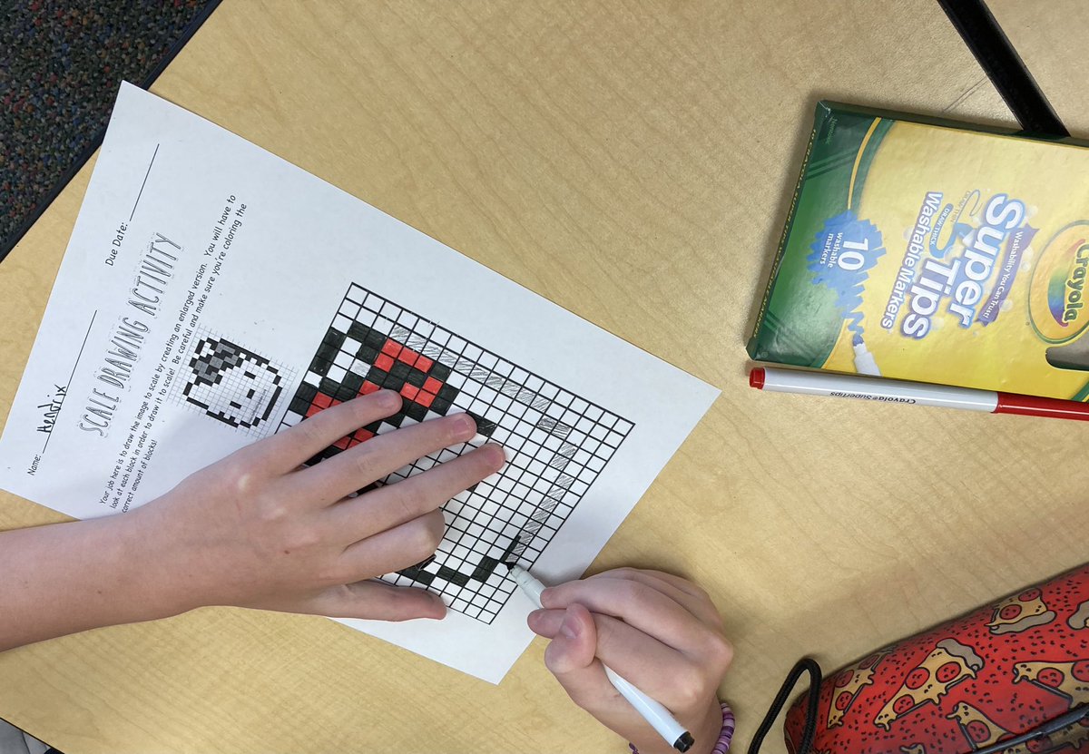 CKentzler's tweet photo. Scale drawings in math are looking good!!!
#WeAre409 https://t.co/UXa9Rad9St