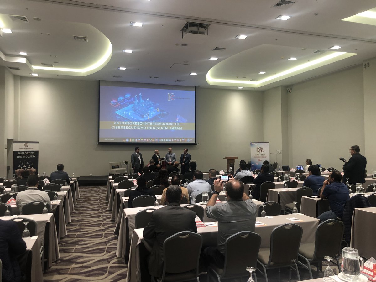 info_CCI's tweet photo. Arrancamos el XX Congreso Internacional de #Ciberseguridad #Industrial en Latinoamérica 2023 en Perú de la mano de los coordinadores Claudio Caracciolo, Jorge Abanto y Ernesto Landa.
Dos días llenos de experiencias, conocimiento y networking! #CCIcon20
https://t.co/19N3o1xwP8 https://t.co/9x9QfzBDS3
