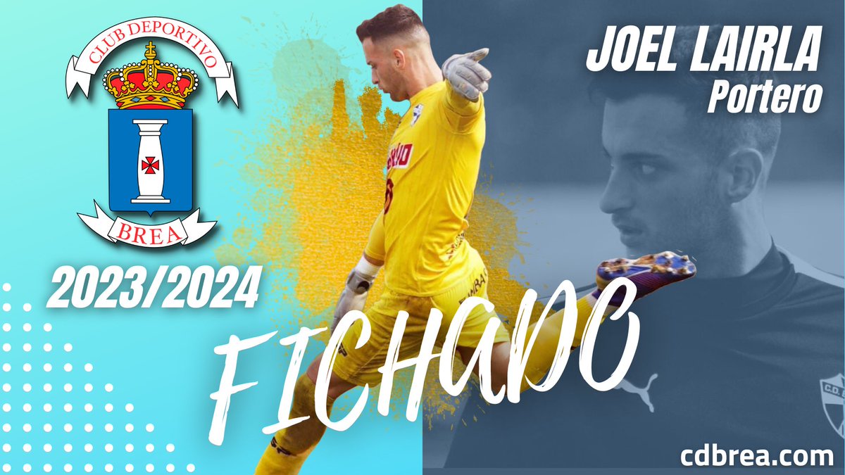 cd_brea's tweet photo. 📯 | 𝐎𝐅𝐈𝐂𝐈𝐀𝐋

Joel Lairla defenderá la portería del CD Brea

ℹ️ https://t.co/s998L509qQ

¡Bienvenido, @LairlaJoel ! 🤍💙 https://t.co/9x2zuxZiHC
