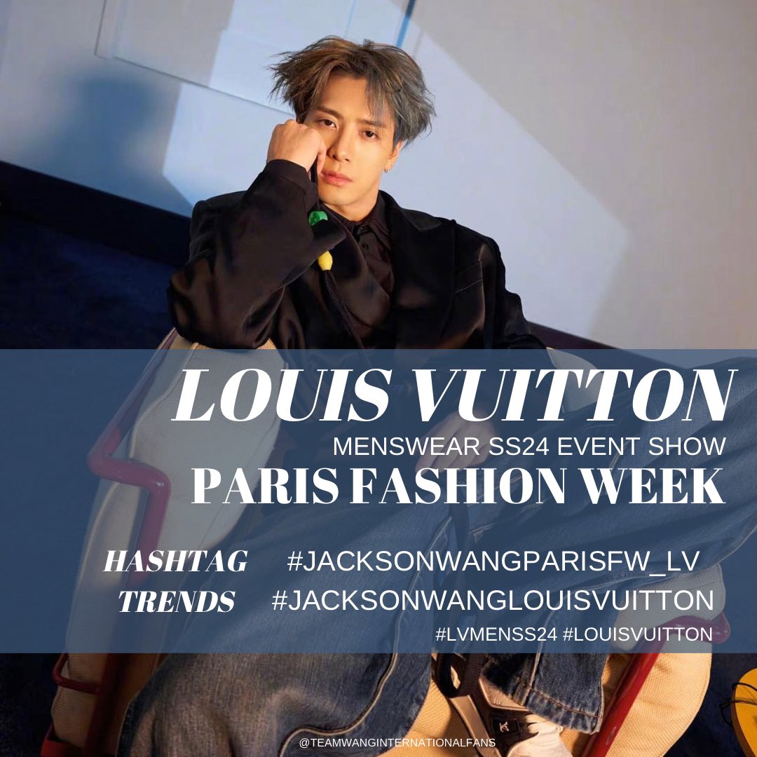 Jackson Wang at Paris Fashion Week for Louis Vuitton