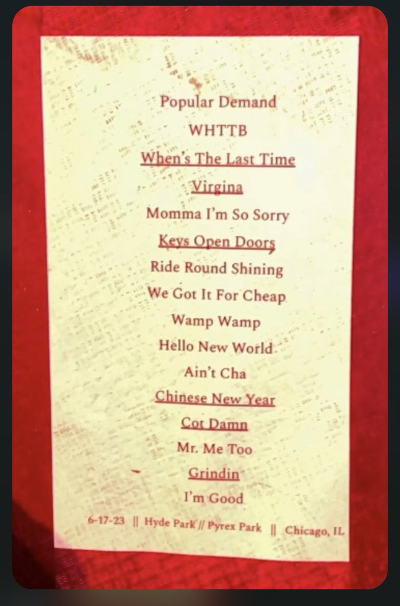 Andrew Barber on Twitter "Clipse reunion set list at Hyde Park Summer