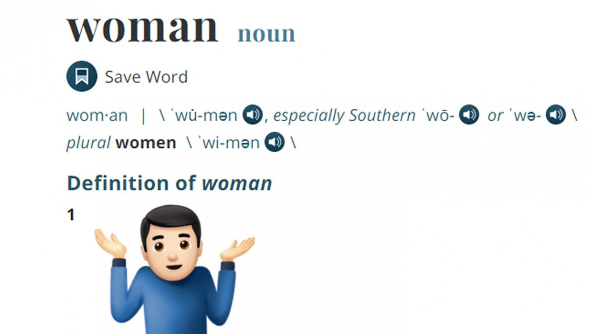 Merriam-Webster Replaces Definition Of 'Woman' With Shrug Emoji buff.ly/3NNTfAJ