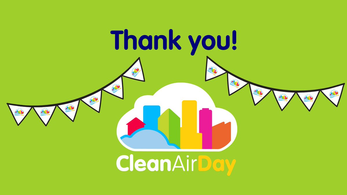 A big thanks to everyone across Scotland who supported #CleanAirDay on Thursday 15th June! 

It was so great to see so many organisations and individuals participating in events and activities across 🏴󠁧󠁢󠁳󠁣󠁴󠁿, or voicing their support on social media! 

👏👏

#AirPollution #AirQuality