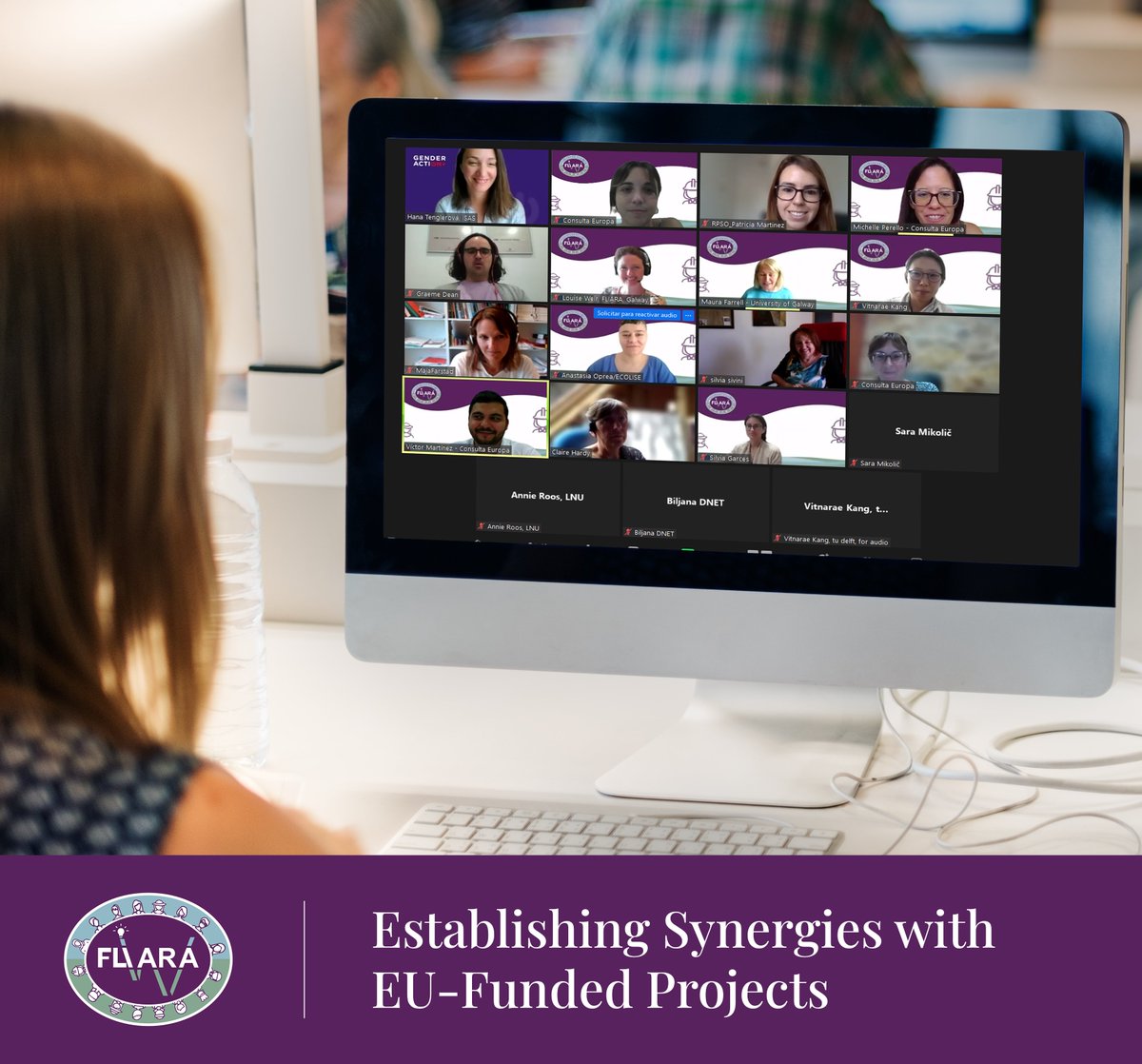 FLIARA_Project's tweet photo. 🟣Today, we brought together EU-funded projects for a fruitful session on establishing synergies. Thank you @genderaction_EU, @FLIARA_Project, @GRASSCEILING_EU, Swift Project, @coevolvers, @H2020DEMETER, @AURORAL_H2020, @SHabitus, @ATHENA_Equality, @EUFarmBook, and @premiere_eu! https://t.co/sKpxD12SAB