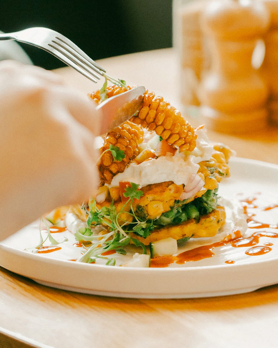 The weather may not be the best, but you know what is? Our Sweetcorn &amp; Coriander Fritters! 🤤

Find them on this season’s House Specials menu at all stores. Grab ‘em while they’re around! 🏃‍♀️

#bemoreBEAR #brunch #seasonal #summer #staffordshire #derbyshire #cheshire