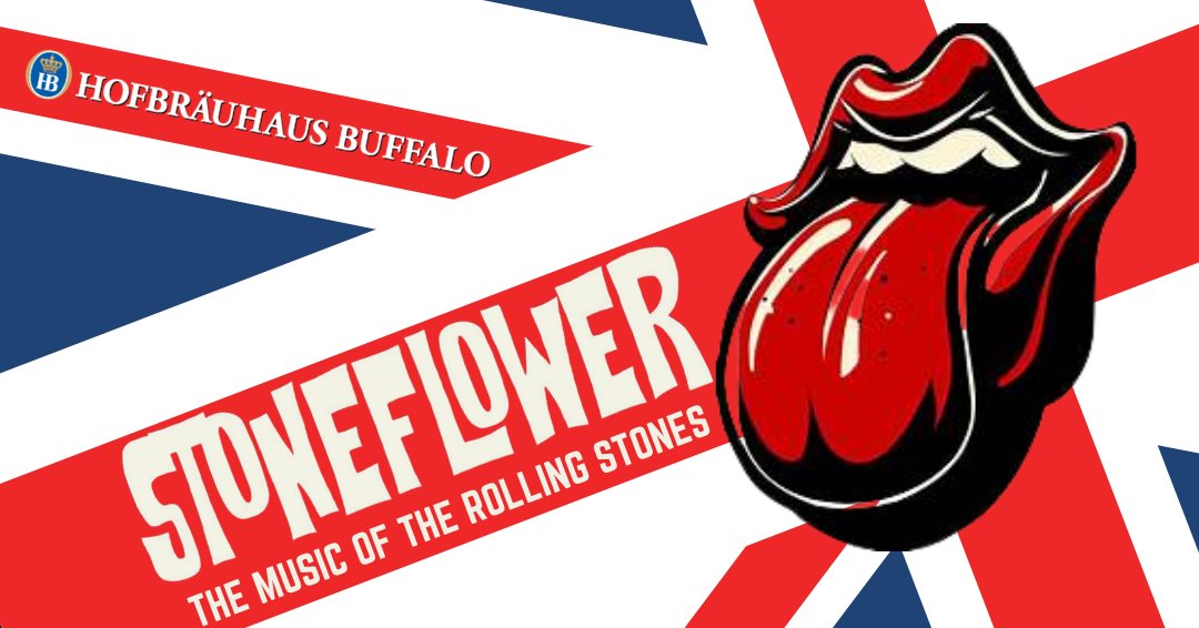 Catch Stoneflower at Hofbräuhaus Buffalo playing the music of The Rolling Stones this Friday from 6-9! This is an all-ages show. There is no cover charge. For reservations, please visit hofbrauhausbuffalo.com or call (716) 939-2337.