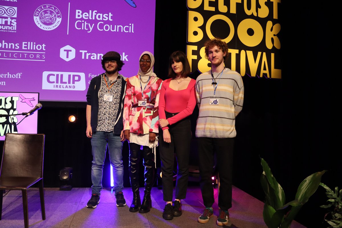 IrishWritersCtr's tweet photo. A massive WELL DONE to our Belfast Book Festival #youngwriterdelegates 2023 (our first iteration!) for thriving and surviving such a fantastic week and programme💥
The delegates' reviews will be up on our website soon so watch this space 👀 https://t.co/l3QVhi1noD