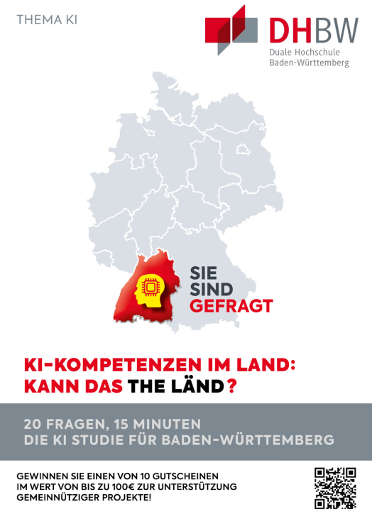 Welche Kompetenzen benötigen wir in einer KI-geprägten Welt?🤖

Sie sind Dualer Partner oder arbeiten an der DHBW? Nehmen Sie an der Umfrage des Projekts <a href="/KICampus/">KI-Campus</a>  teil tun Sie damit Gutes!
📊 dhbw.de/kistudie

Zum Projekt: ki-campus.org
next-education.org