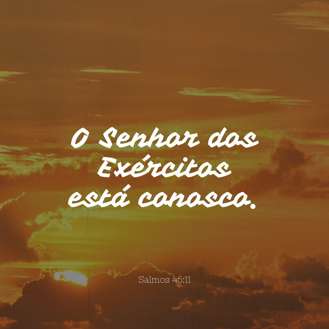 enteu's tweet image. The Lord Almighty is with us; the God of Jacob is our fortress.

O Senhor dos Exércitos está conosco; o Deus de Jacó é a nossa torre segura.

Salmos 46:11