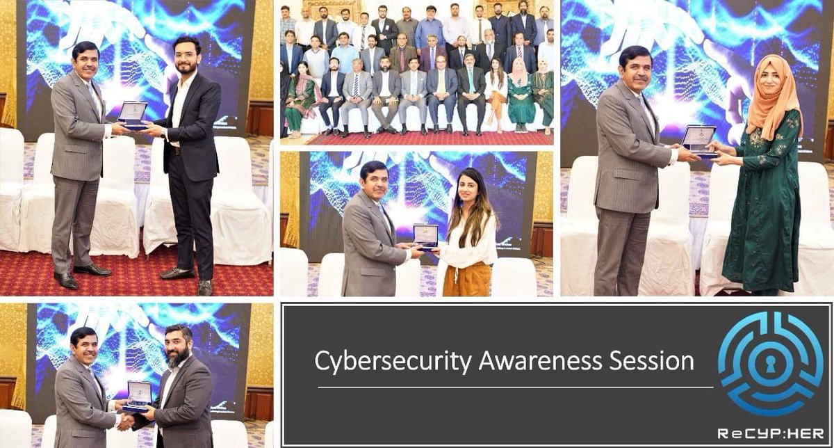 RECYPHER team recently paid a visit to the Army Welfare Trust (AWT) Head Office, where an enlightening #cybersecurity #AwarenessSession was conducted for #executives who had limited knowledge about #cybersecurityawareness #onlinesafety #PrivacyMatters #recypher #throwback