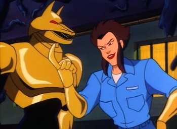 Disney really sat down to make Gargoyles and decided to make this woman a repeatedly admitted robosexual on screen, huh?