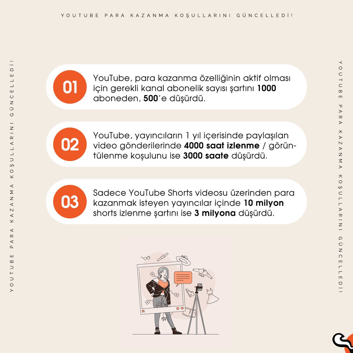 KokarcaMedya's tweet photo. #YouTube para kazanma koşullarını güncelledi ve yeni girecekler için güzel bir haber yayınladı! #kokarcamedya https://t.co/m9o6EkqZHq