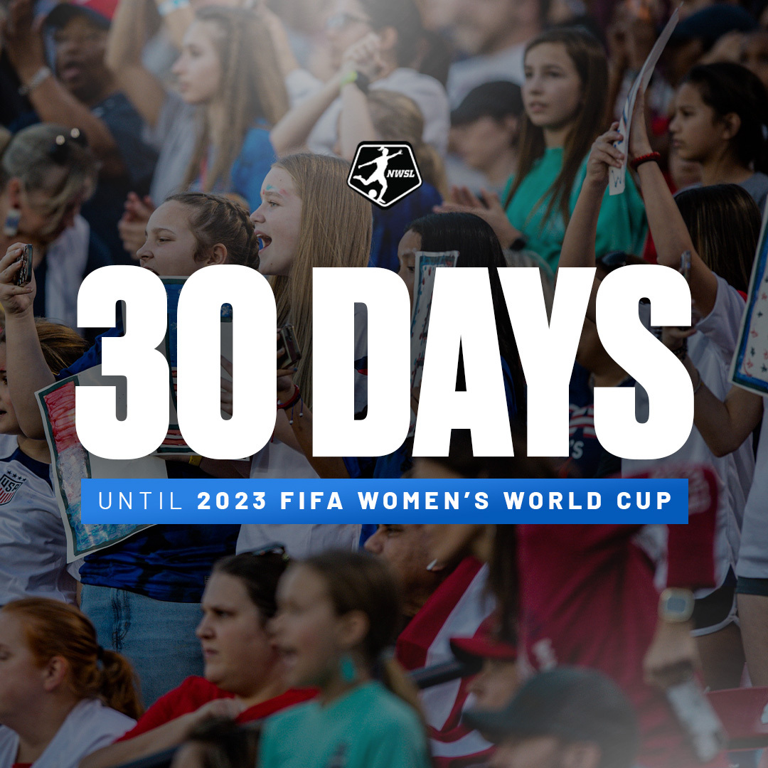 NWSL's tweet photo. 30 days until the #FIFAWWC ⚽️ https://t.co/R2NtJdIJXJ