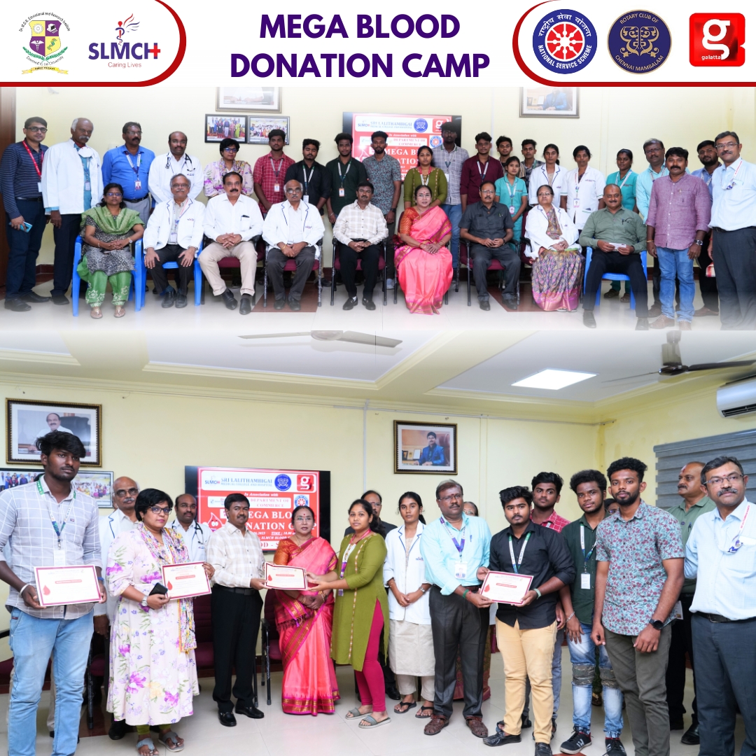 Delighted to be a part of the Mega Blood Donation Camp, organized by SLMCH, Rotary Club of Chennai Mambalam, and galatta, in association with the Department of Commerce, MGRERI and the NSS

#blooddonationcamp #SLMCH #rotaryclub #galatta #MGRERI #nationalservicescheme