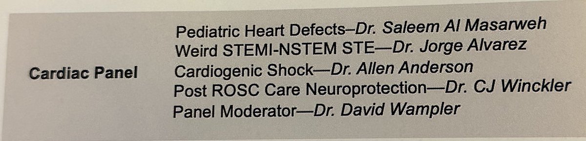 Super jazzed to kick off #stracconf23 at Hill Country Hyatt in #SATX.   cardiac panel is 1st up, amazing group of cardiologists from across our health systems.