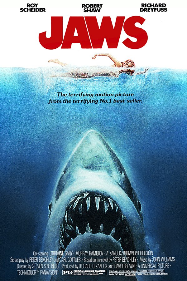 In honour of JAWS' 48th anniversary today, this is a recreation of its famous poster by shark photographer Euan Rannachan.