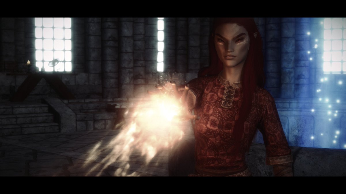 Gave Lili new eyes. Black with a lil red speck
#Skyrim #SkyrimSE #SkyrimMods #OminousENB #OCLilivahVeranim