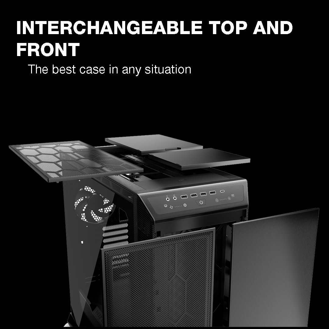 bequietofficial's tweet image. DARK BASE PRO 901

OUTSTANDING VERSATILITY, PERFORMANCE AND SILENCE
We've listed some of the great features of our new flagship case, just to make sure you don't miss any of the features you'd like to see in your future case.

#darkbase #computex #newcases #pccases #bequiet