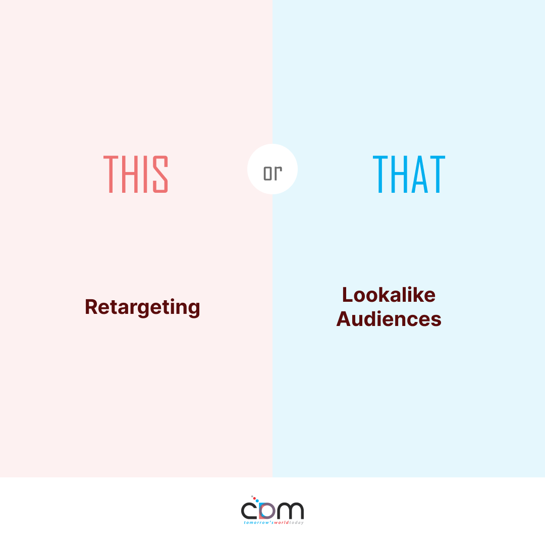 Retargeting, also called remarketing, is an online advertising method of reaching out to previous visitors of your website or app, often by displaying ads or sending emails while Lookalike