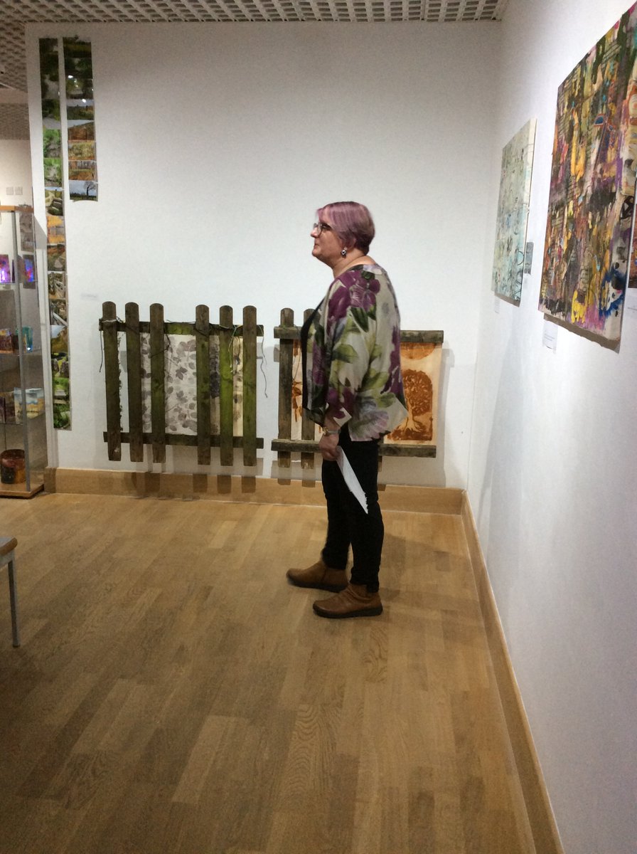 Last couple of days of our wonderful textile exhibition by Helen Lane from Birmingham.  Thanks so much to Helen for bringing 'Walking the Lanes' to The Greenfield Gallery and sharing this inspiring collection.  The exhibition closes at 21:00 Wednesday 21 June 2023.