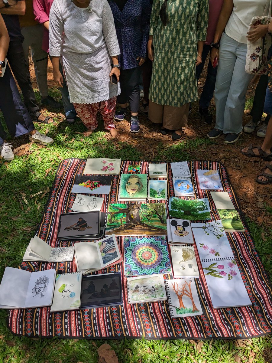 @Cubbonpaints The 3rd edition of Cubbon Paints saw 40+ creative souls come together, creating in Silence in nature. The community is slowly growing every week and Thank you to everyone who came together today to create under the beautiful trees of Cubbon. 💚 #cubbonpark