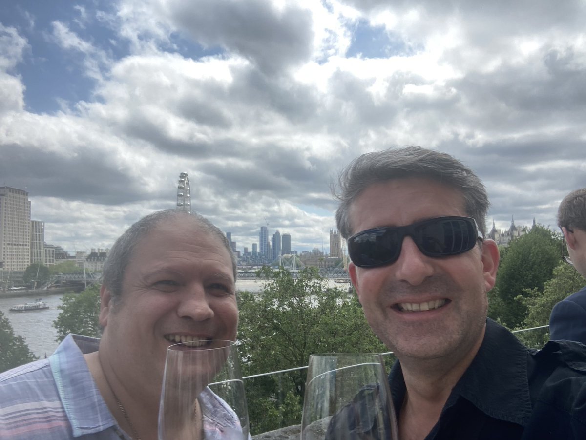 So, Gianni &amp; Felipe are at the <a href="/GonzalezByassUK/">Gonzalez Byass UK</a> trade tasting!! Expect the pictures to deteriorate!! #vino #shery #wine #richmond #Surrey #spain #surrey #tapas #foodies