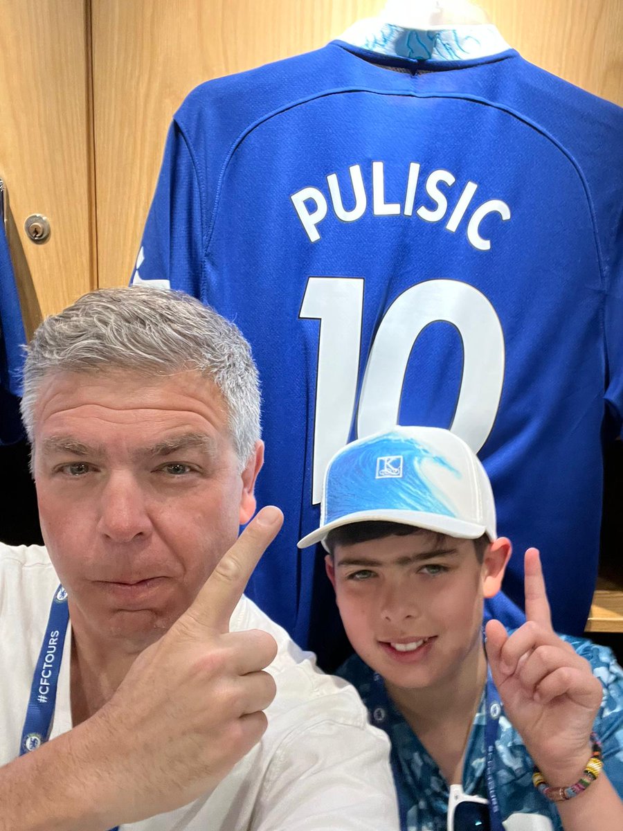 GiovanniBellis4's tweet photo. @pulisic My son and I were at the Stamford Bridge earlier today and had the pleasure of getting to see your jersey in the locker-room.  We live in Maryland and have followed your story for years.  Thank you! https://t.co/YO0q0bCzdn