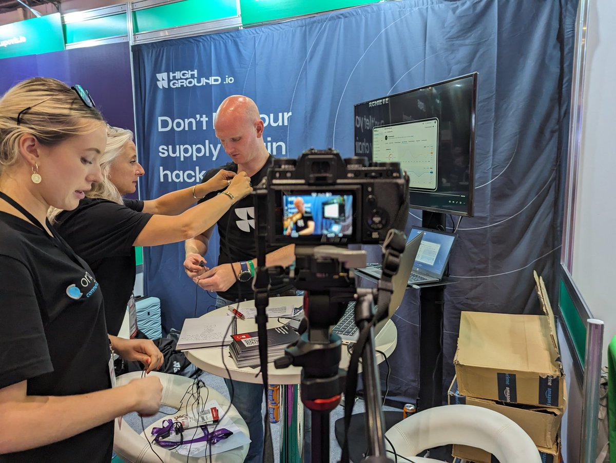 highgroundio's tweet photo. Lapping up the media attention #InfosecEurope https://t.co/W0lSijTrLj