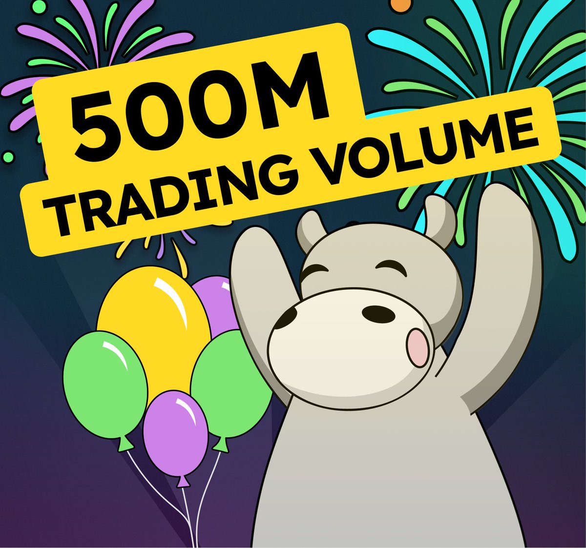 GM everyone! 💛 We have blown past 500M* ADA in trading volume since the launch of our marketplace 💥 We will continue to improve JPG Store to make sure our users always have the best experience for buying, selling & minting Cardano NFTs 🤝