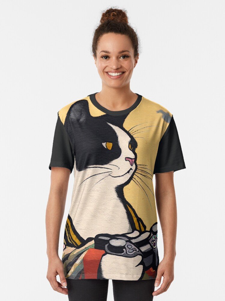 Get my art printed on awesome products. Support me at Redbubble #RBandME:  
redbubble.com/i/t-shirt/Cat-… #findyourthing 
#redbubble #customized #GraphicTShirt #cats #catdesigns