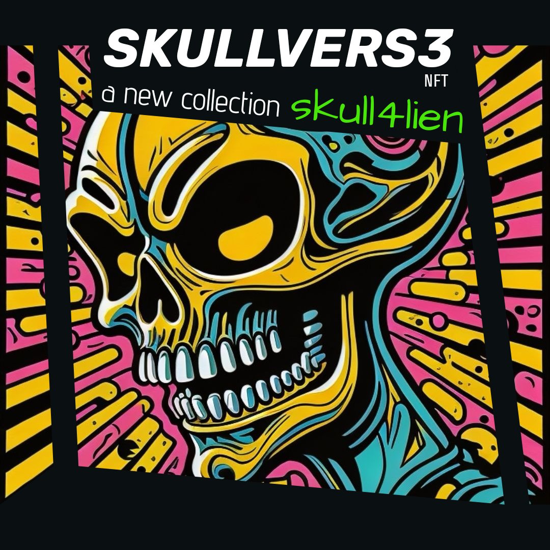 🚨 drop allert 🚨
📆 July 1
💀💀SKULL4LIEN 💀
▪️a new collection ▪️
📦 ITEMS            : 25 #NFTs
💀                          : 1/1
🚀OPENSEA     :
opensea.io/collection/sku…

#NFT #NFTcollectibles  #MintingNow #NFTMinting #NFTMint #NFTCommunity #nftcollector #nftcollectors